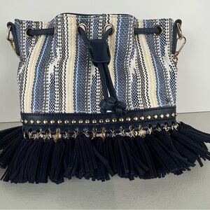 Sondra Roberts Squared Bucket Crossbody Handbag
